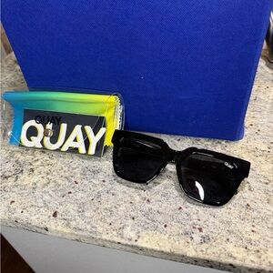 Quay Australia PSA Square Black Sunglasses
